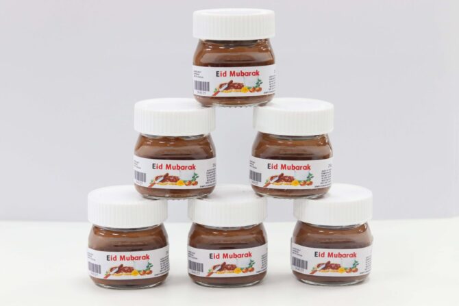 Mini Nutella Jars Eid Ramadan Christmas and Customised - Image 2