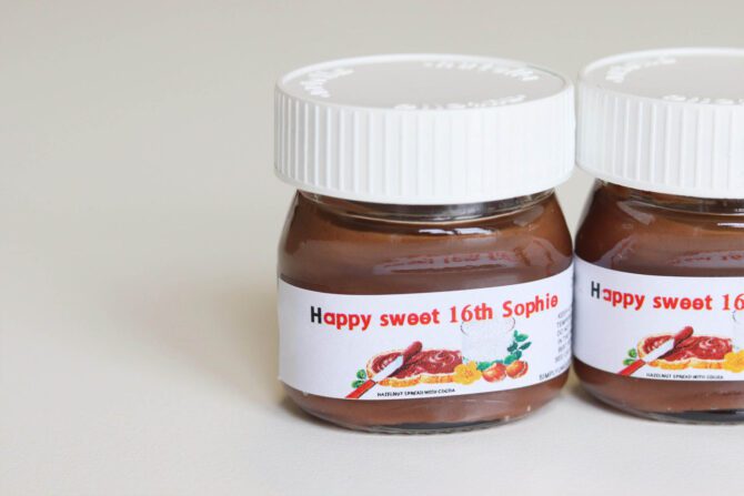 Mini Nutella Jars Eid Ramadan Christmas and Customised - Image 8
